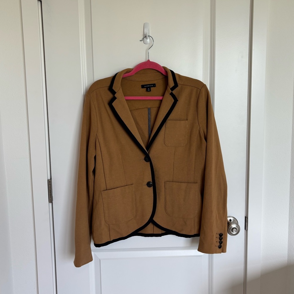 Land’s End Tan Brown Navy Blazer
